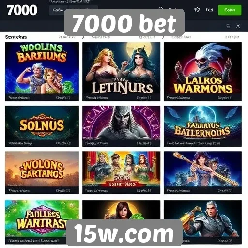 7000 bet oferece diversidade em jogos online